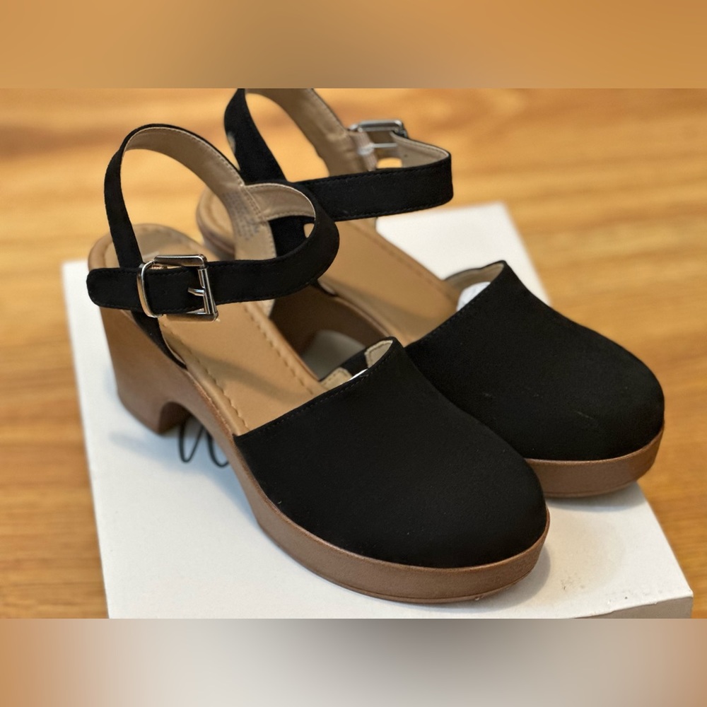 Black 3" platform heels - Picture 4 of 4